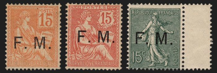 timbres   Franchise Militaire surchargés F.M 180 L'Isle-d'Abeau (38)