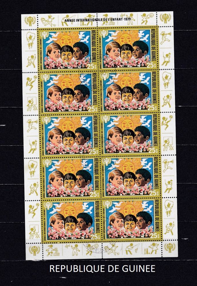 lot de 23 timbres de GUINEES 2 Les �glisottes-et-Chalaures (33)