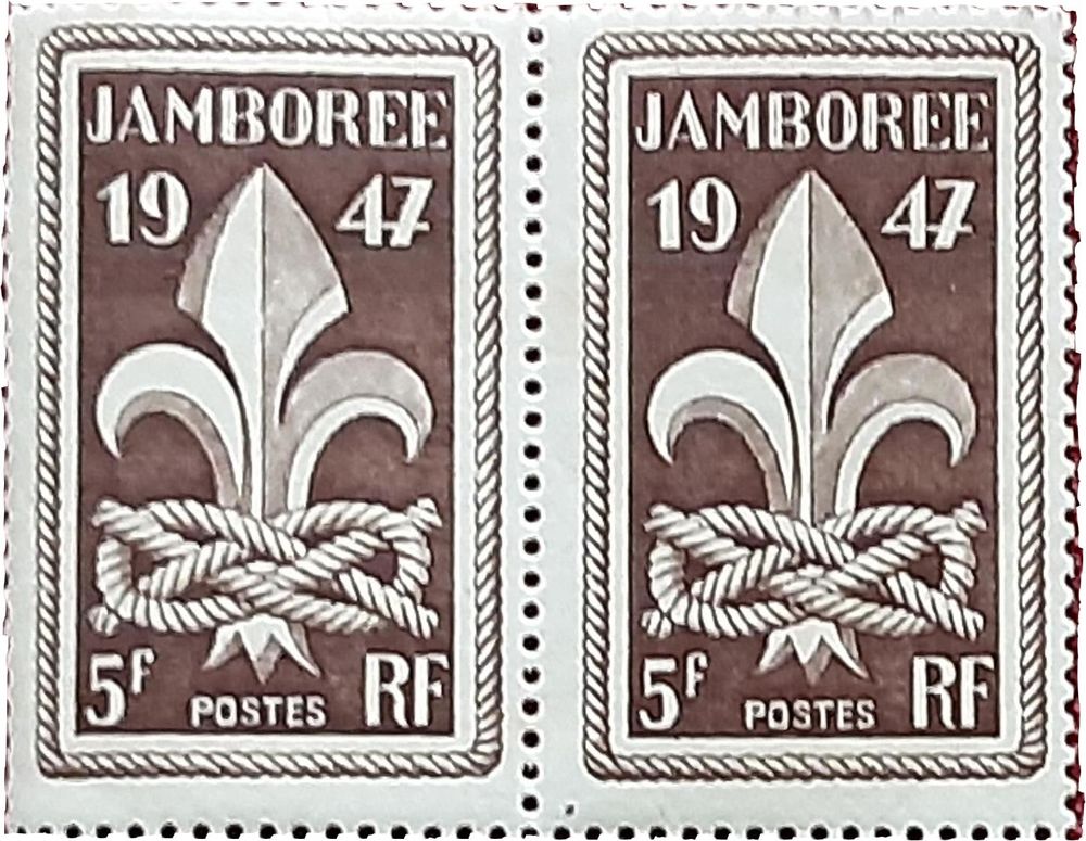 2 timbres jambor�e 1 ensemble de 2 tiimbres (1947) 0 Pontoise (95)