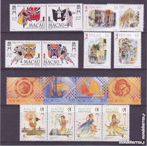Timbres macao neufs ann�e compl�te 1998 + 12 Blocs 85 Jou�-l�s-Tours (37)