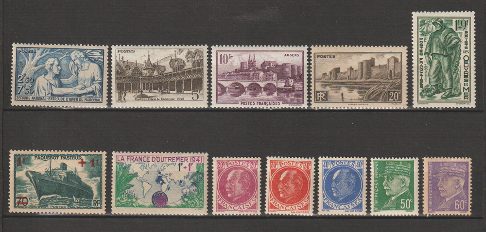 TIMBRES NEUFS**ANNEE 1941
11 Valros (34)