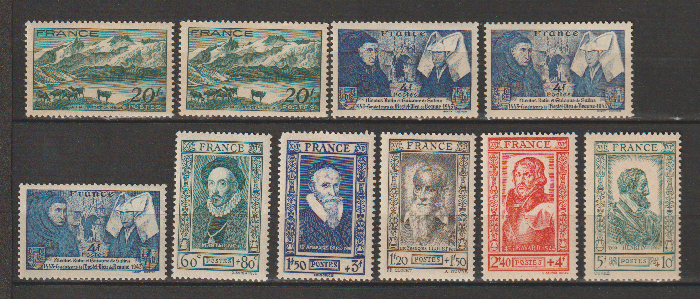 TIMBRES NEUFS** ANNEE 1943
12 Valros (34)