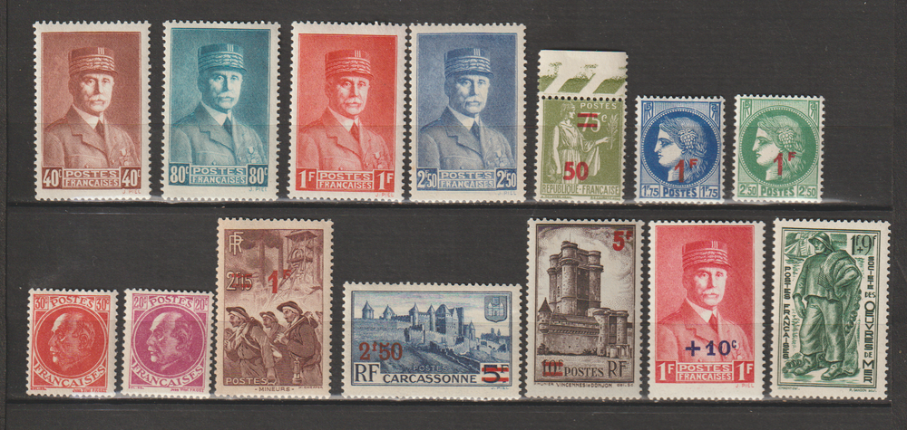 TIMBRES NEUFS** ANNEE 1941
10 Valros (34)