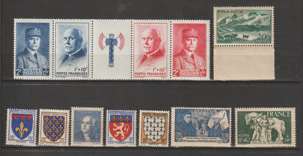 TIMBRES NEUFS** ANNEE 1943
9 Valros (34)