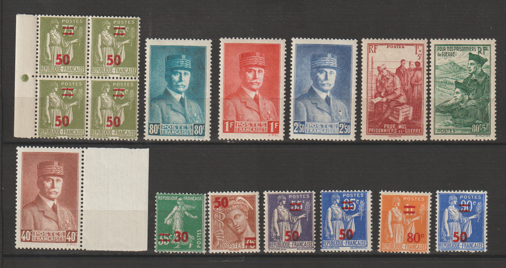 TIMBRES NEUFS** ANNEE 1941
17 Valros (34)