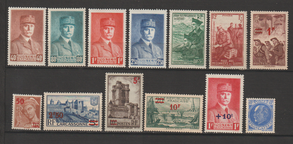 TIMBRES NEUFS** ANNEE 1941
9 Valros (34)