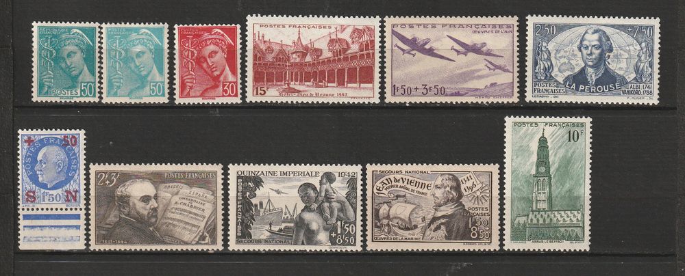 TIMBRES NEUFS**ANNEE 1942
19 Valros (34)