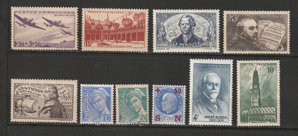 TIMBRES NEUFS** ANNEE 1942
18 Valros (34)