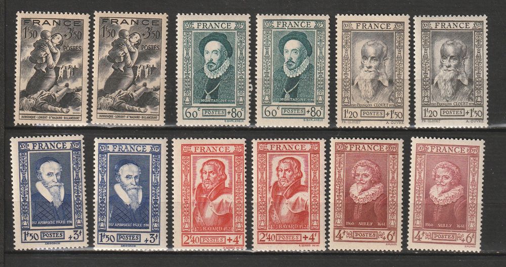 TIMBRES NEUFS** ANNEE 1943
11 Valros (34)