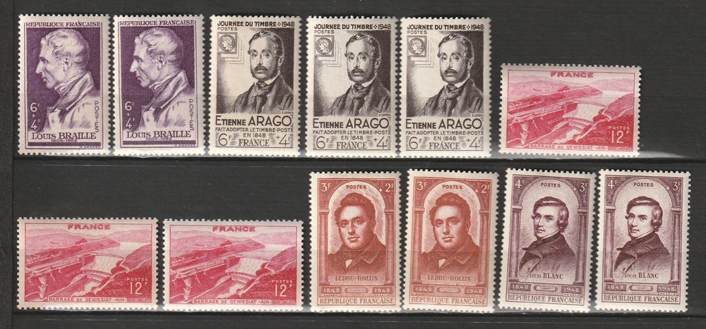 Timbres Neufs Ann�e 1948 simples,doubles,multiples 20 Valros (34)