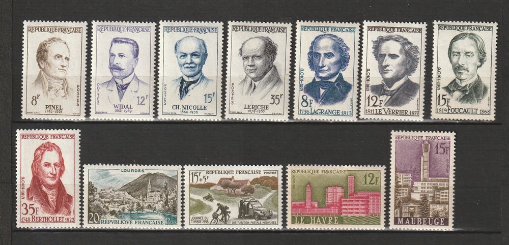 TIMBRES NEUFS** ANNEE 1958 13 Valros (34)