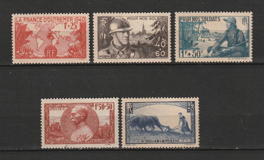 Timbres Neufs ANNEE 1940 9 Valros (34)