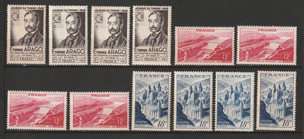Timbres Neufs   ANNEE1948 13 Valros (34)