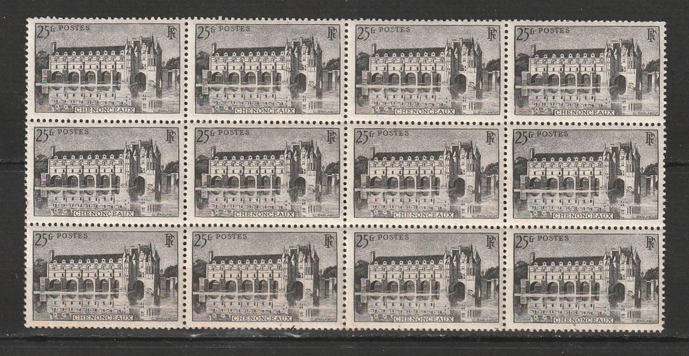 Lot timbres neufs Ann�es 40 Gomme avec l�g�res adh�rences 25 Valros (34)