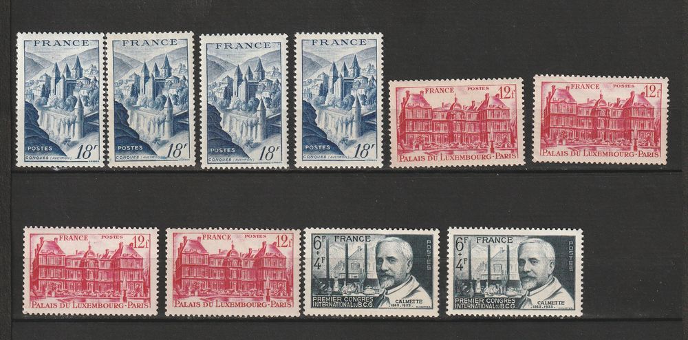 Timbres Neufs multiples  ANNEE 1948 18 Valros (34)