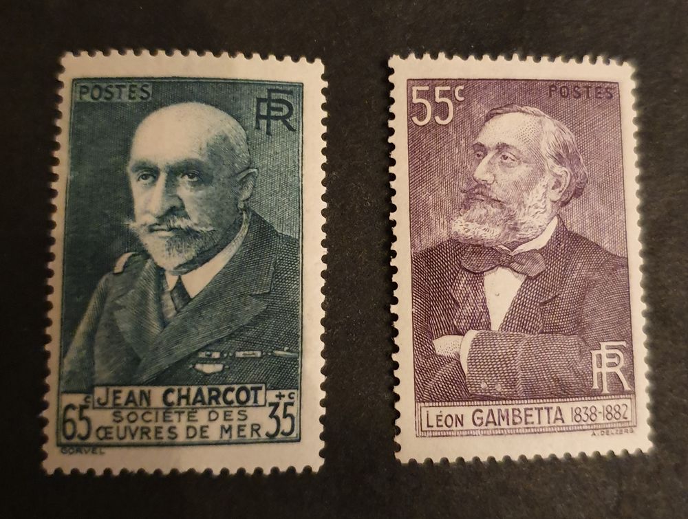 Timbres 377 et 378  Neufs 1 Jou�-l�s-Tours (37)