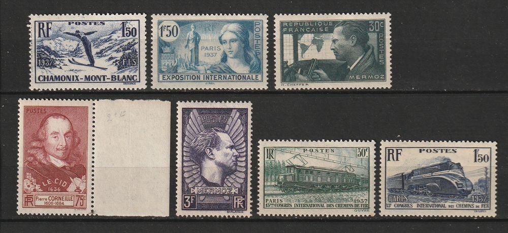 Timbres Neufs  N�334 � 340 12 Valros (34)