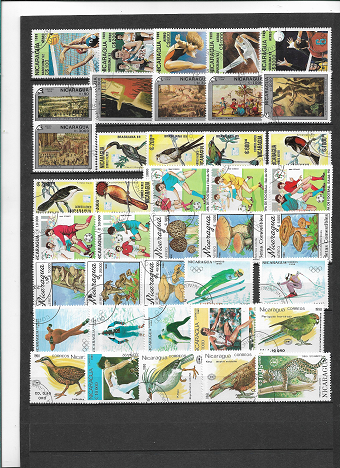 LOT DE 220 TIMBRES DU NICARAGUA 12.75 Maubeuge (59)