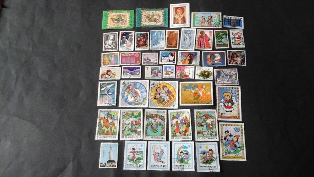 Timbres sur No�l et les enfants 3 Angers (49)