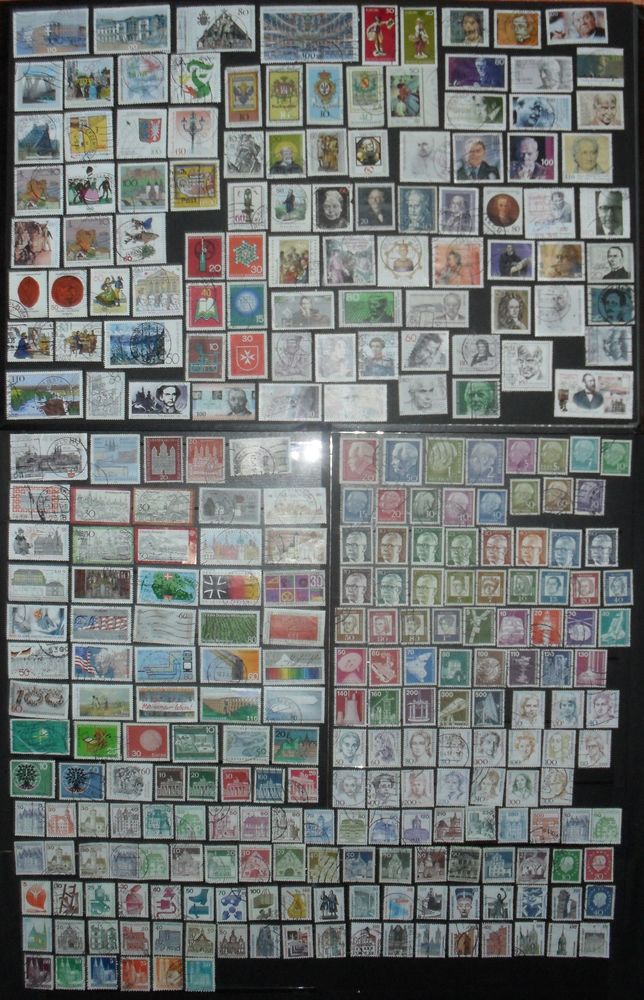 Lot de 295  timbres oblitérés de l'Allemagne de l'Ouest. 32 Montreuil (93)