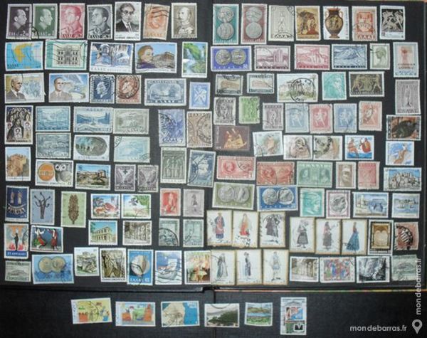 Lot de 120 timbres oblitérés de GRECE. 12 Montreuil (93)