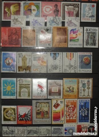 217 timbres oblitérés de POLOGNE 23 Montreuil (93)