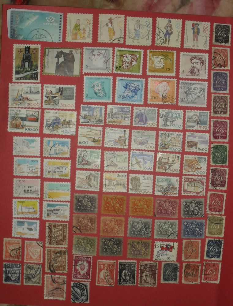 Lot de 89 timbres oblit�r�s du PORTUGAL. 12 Montreuil (93)