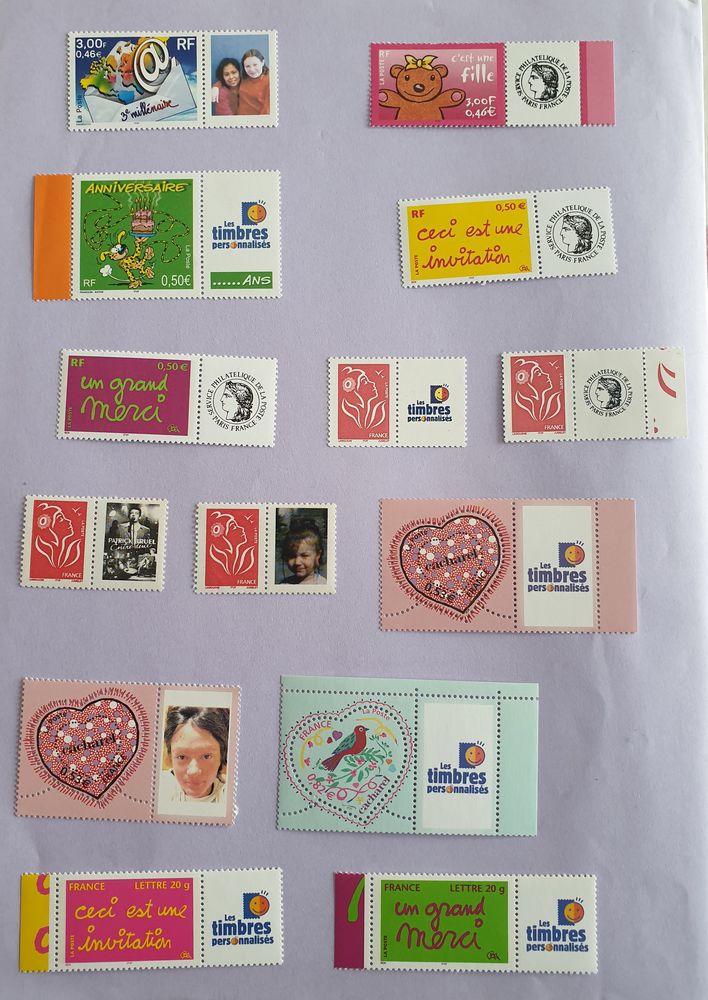 Timbres Personnalis�s � l'unit� ou lot 1 Jou�-l�s-Tours (37)
