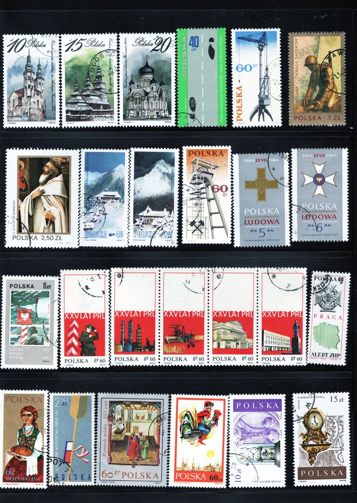 lot de 146 timbres de POLOGNE 5 Les �glisottes-et-Chalaures (33)