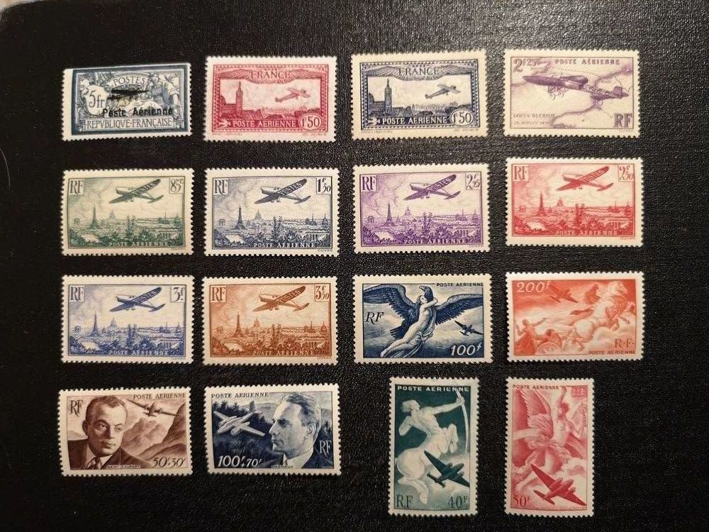 Timbres poste a�rienne du 5 au 48 neufs 0 Langlade (30)