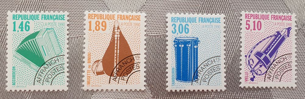 Timbres Pr�os 206 � 209 neufs u � 75% faciale 1 Jou�-l�s-Tours (37)