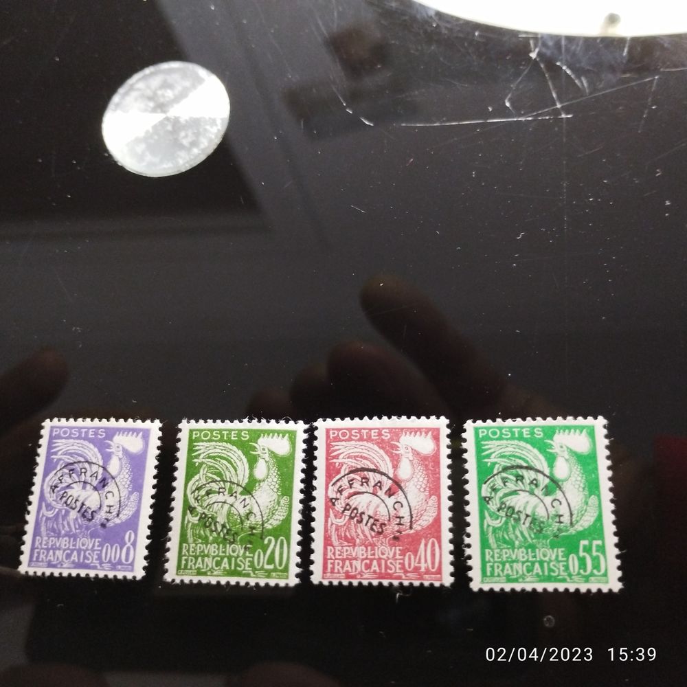 timbres pr�s oblit�r�s n francs 24 Vougeot (21)