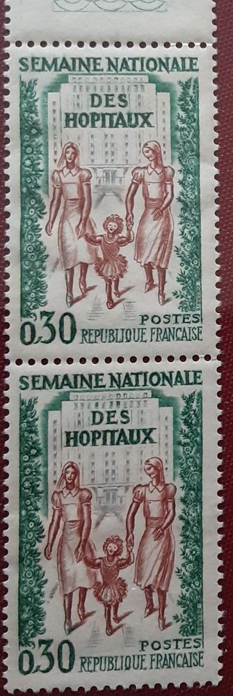 timbres semaine nationale des h�pitaux  0,30 1 Pontoise (95)