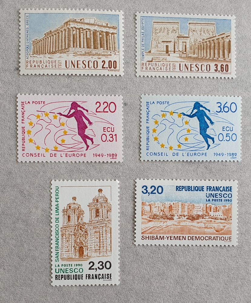 Timbres Service 98 � 103 Neufs 2 Jou�-l�s-Tours (37)