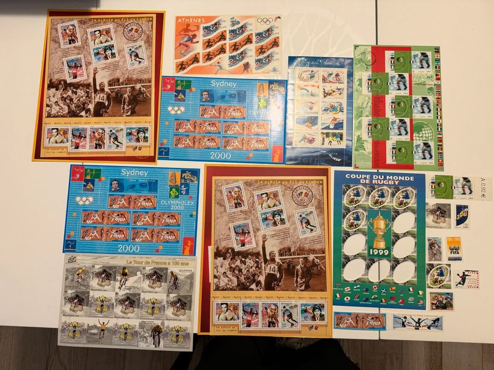 Lot de 97 timbres Sport Neufs Valeur 29.48� 15 Dreux (28)