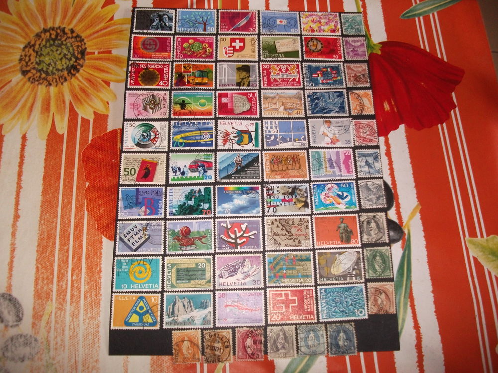 Lot de 210 timbres de SUISSE oblit�r�s et diff�rents.
6 Aillevillers-et-Lyaumont (70)