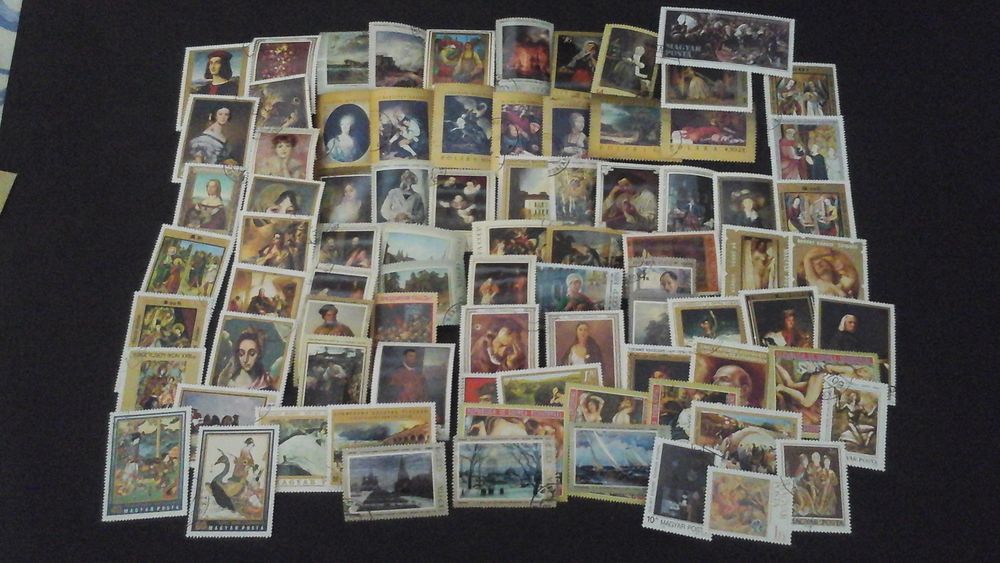 Timbres sur les tableaux ?uvres  d'art 6 Angers (49)