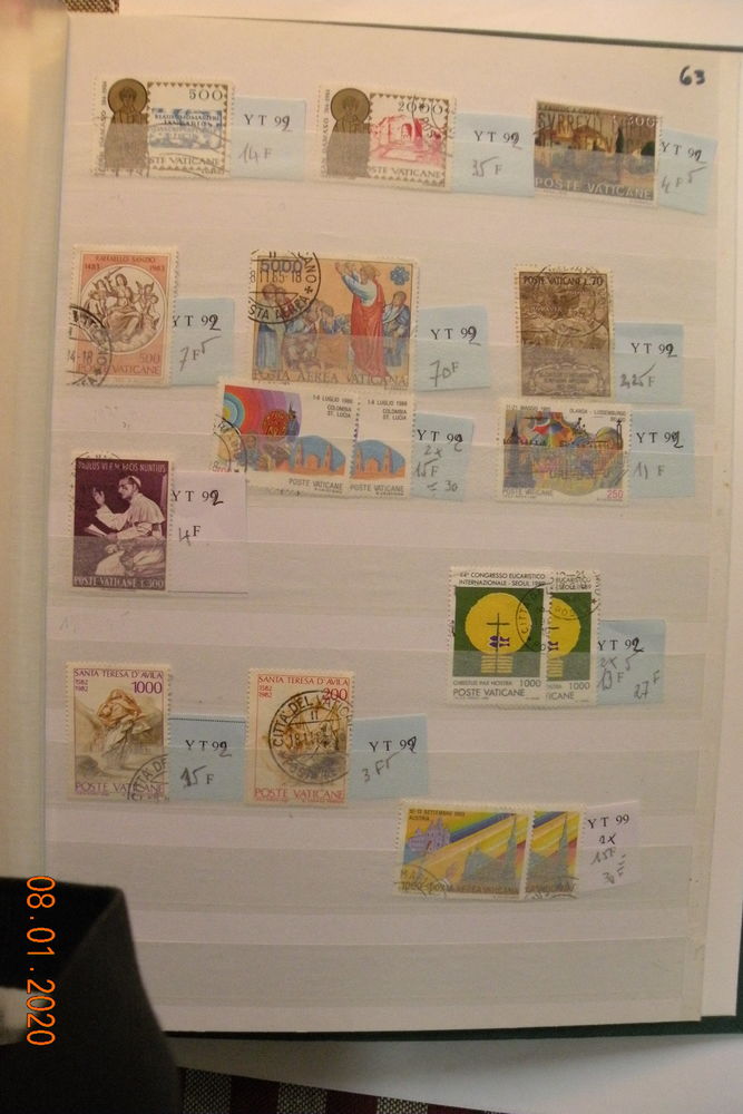 30 Timbres VATICAN 30 Leers (59)