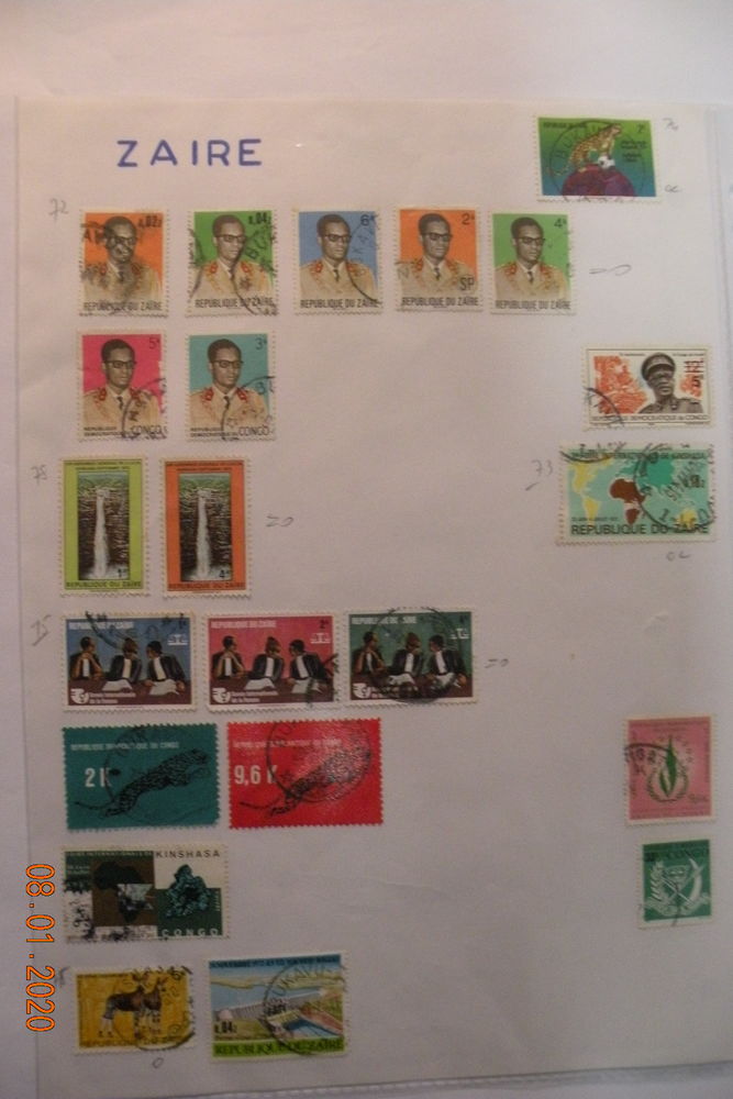 86 Timbres du ZA�RE 30 Leers (59)