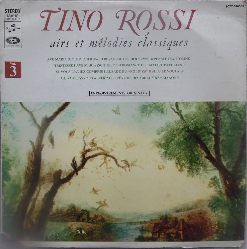 TINO ROSSI airs et mélodies classiques enregist. originaux 5 Castries (34)