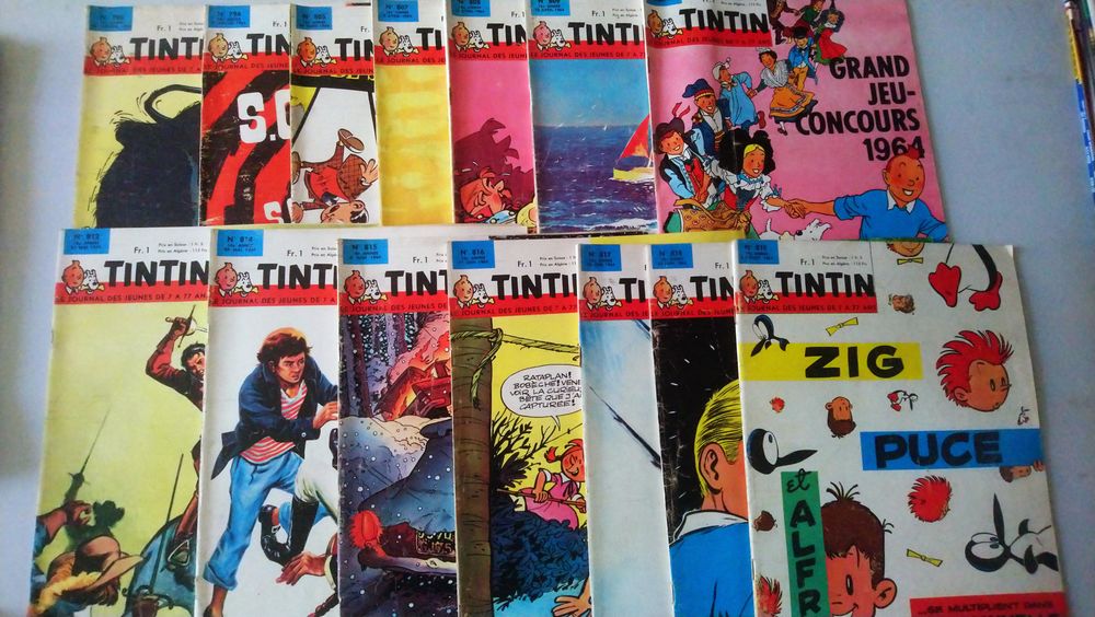 Lot de 19 tintin ann�e 1964 20 Le Mans (72)