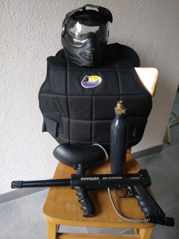 TIPPMANN 98 CUSTOM  + Masque + Plastron 170 Wasselonne (67)