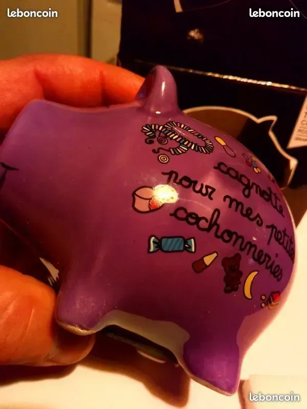 TIRELIRE COCHON DIFFERENTES INSCRIPTIONS 8 Valleiry (74)