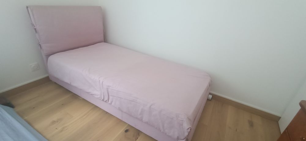 lit 190/90 tissu rose 60 B�on (01)