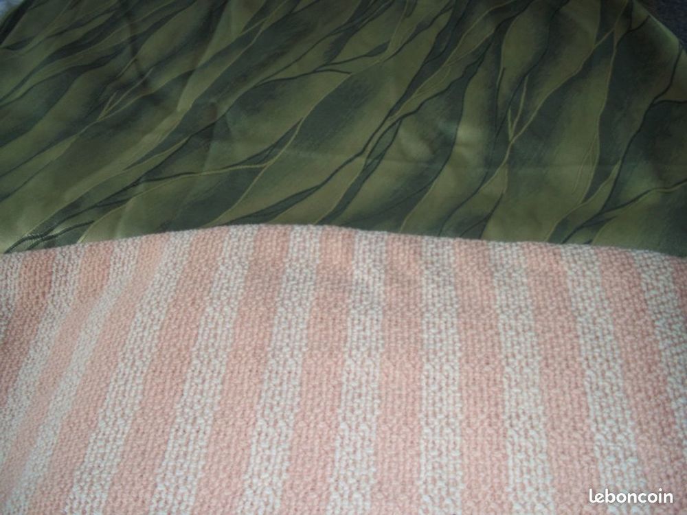 TISSUS VERT ET SAUMON 15 Toulouse (31)