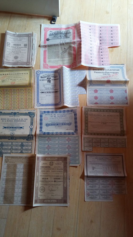 titres anciens obligations actions de russie france etc... 0 Saint-Jean-de-Maurienne (73)