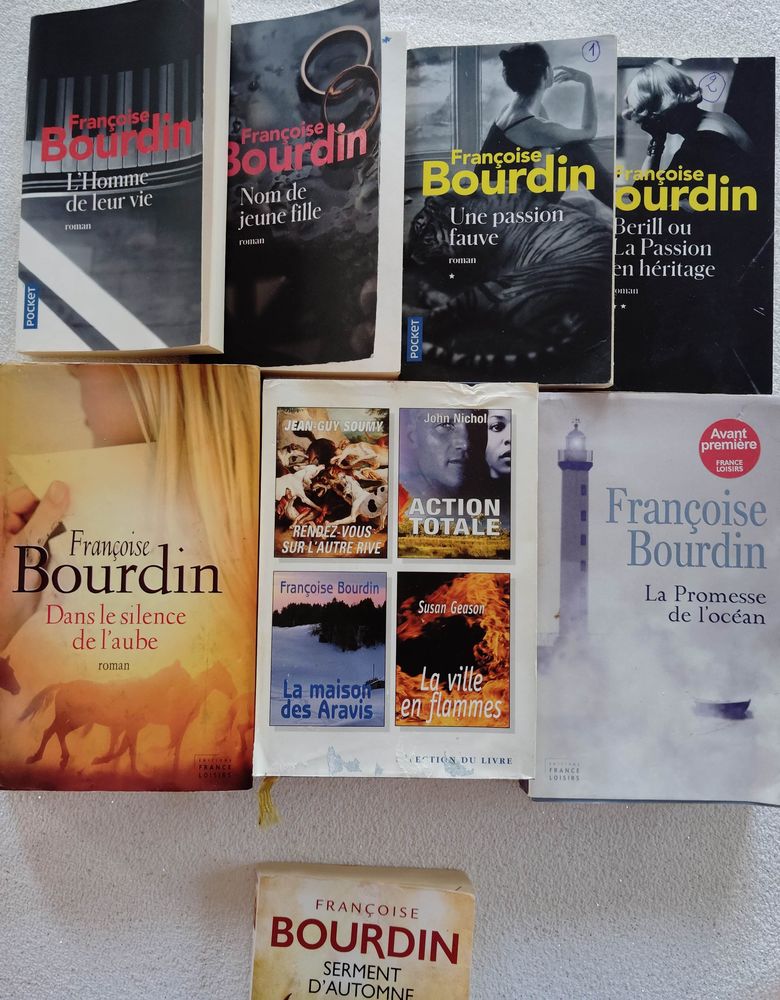 9 TITRES  de  Fran�oise BOURDIN : 1 Pontoise (95)