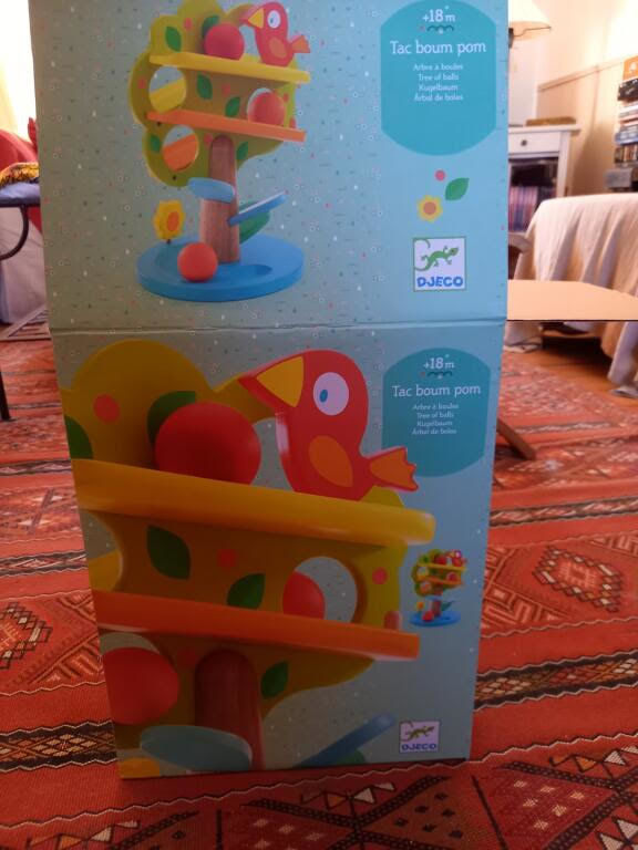 Tobbogan en bois � boules Djeco 29 Saint-Brieuc (22)