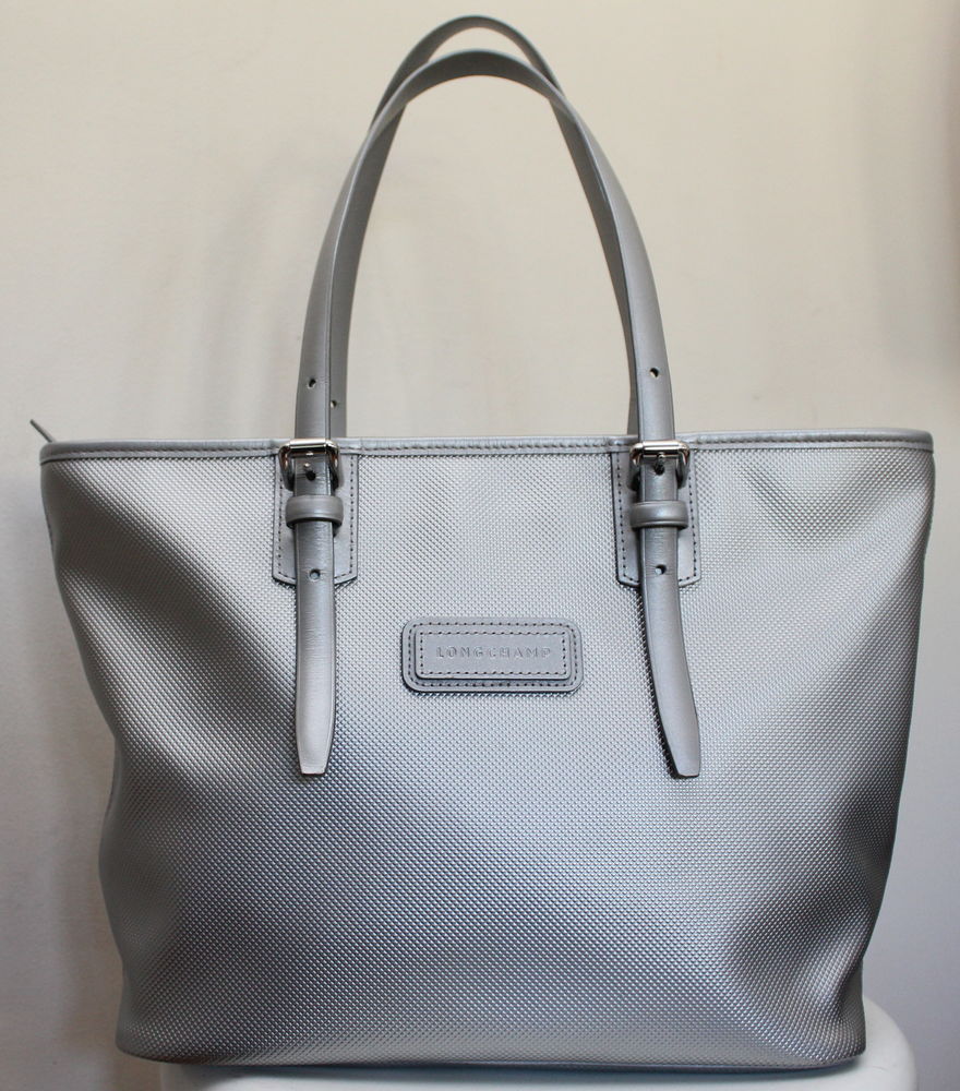 Sac toile et cuir argent LONGCHAMP 150 Issy-les-Moulineaux (92)
