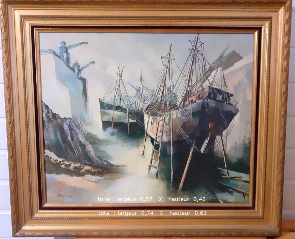 Toile encadr�e de Jean AMIOT 0 Saint-Sauveur-de-Cruzi�res (07)